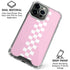 Pink Checkerboard iPhone 16 Pro Clear Case